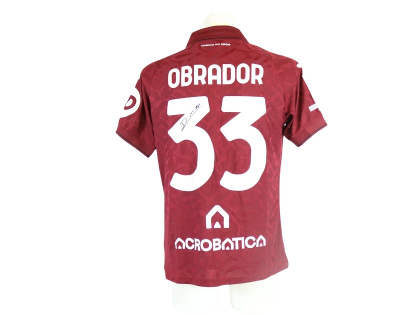 Obrador's Signed Unwashed Shirt, Torino vs Parma 2026