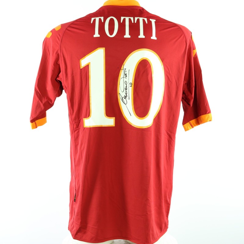 Totti Official AS Roma Signed Shirt, 2009/10 