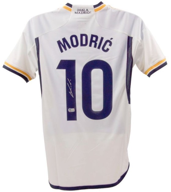 Luka Modric's Real Madrid Signed Home Shirt