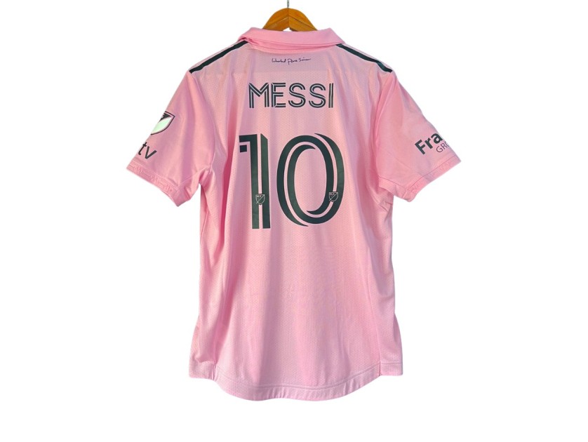 Messi's Inter Miami Match-Issued Shirt, vs New York City - Ballon D'Or "GOAT"