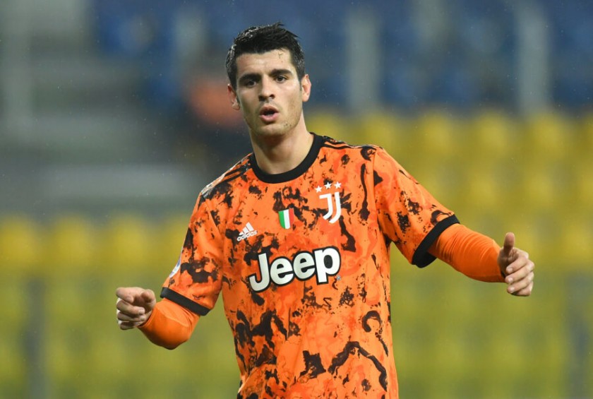 Morata's Official Juventus Signed Shirt, 2020/21
