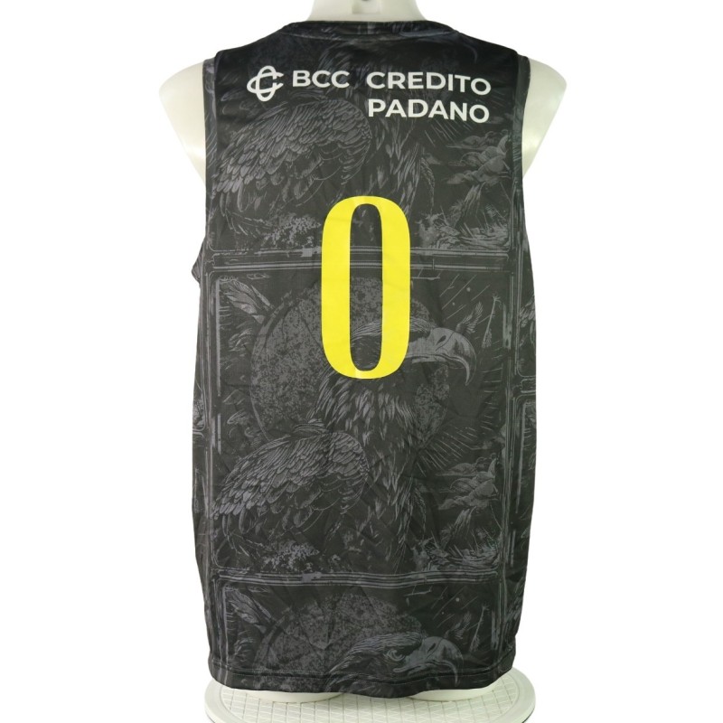 Completo Booth Vanoli Basket Cremona, unwashed Pre-Season 2024/25 - Autografato