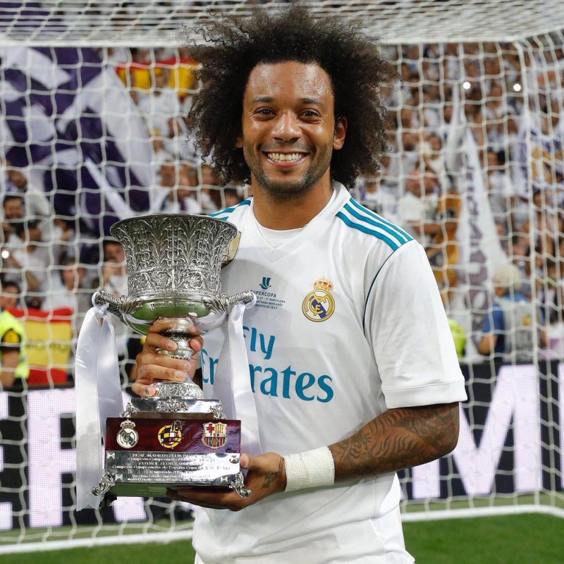 Marcelo's Real Madrid Match Shirt, Supercopa de España 2017
