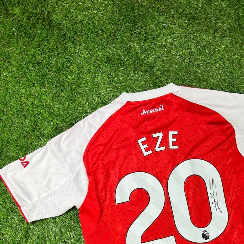Eberechi Eze Signed Arsenal 2025-26 Home Football Shirt COA