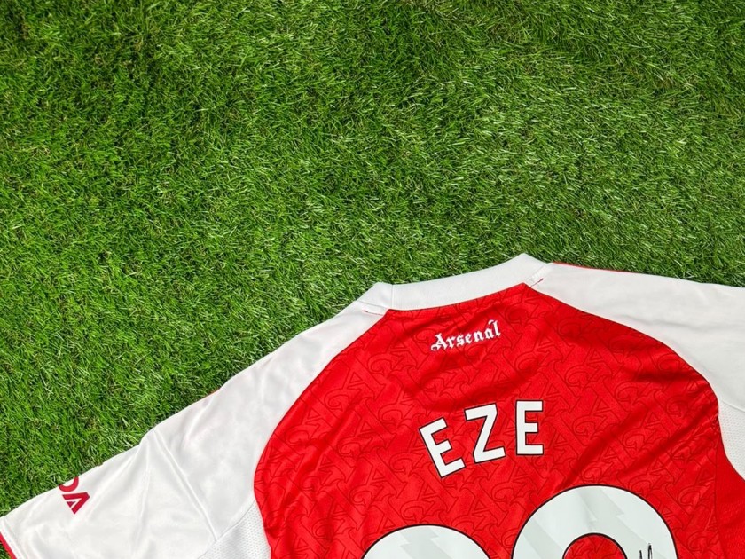 Eberechi Eze Signed Arsenal 2025-26 Home Football Shirt COA