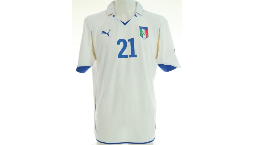 Pirlo's Italy Match Shirt, Euro 2016 Qualifiers - CharityStars