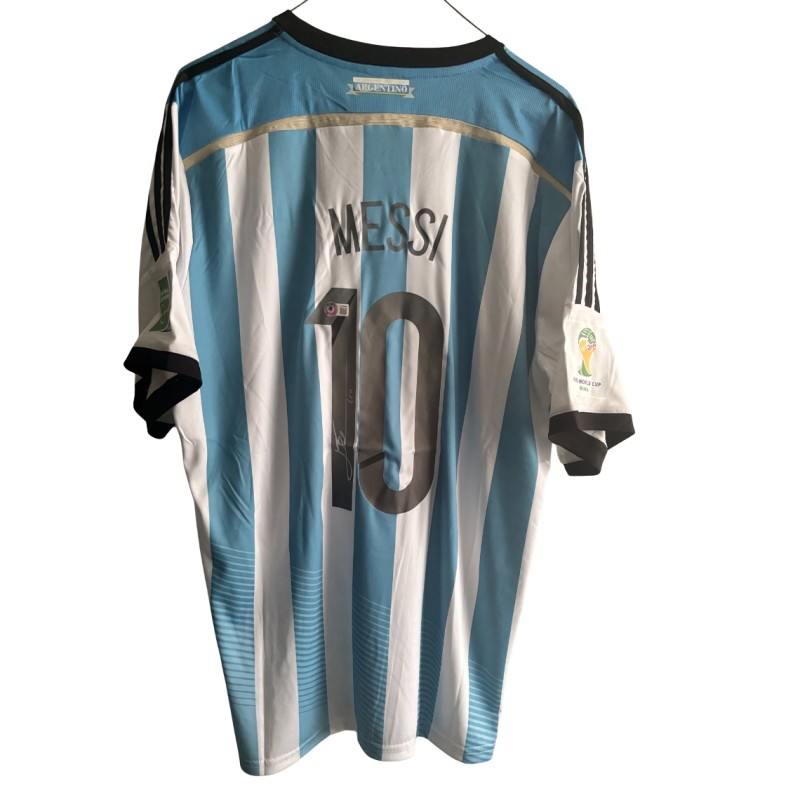 Lionel Messi Signed Argentina 2014 Shirt