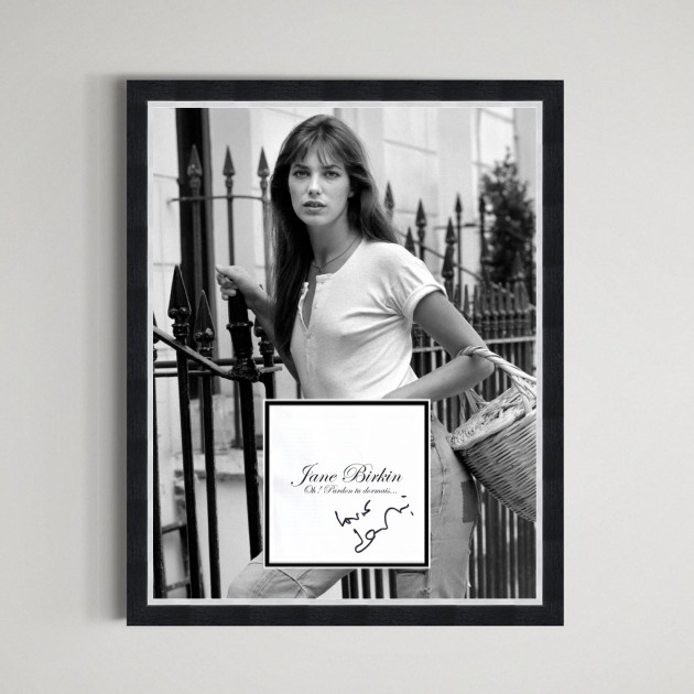 Jane Birkin Signed CD Display