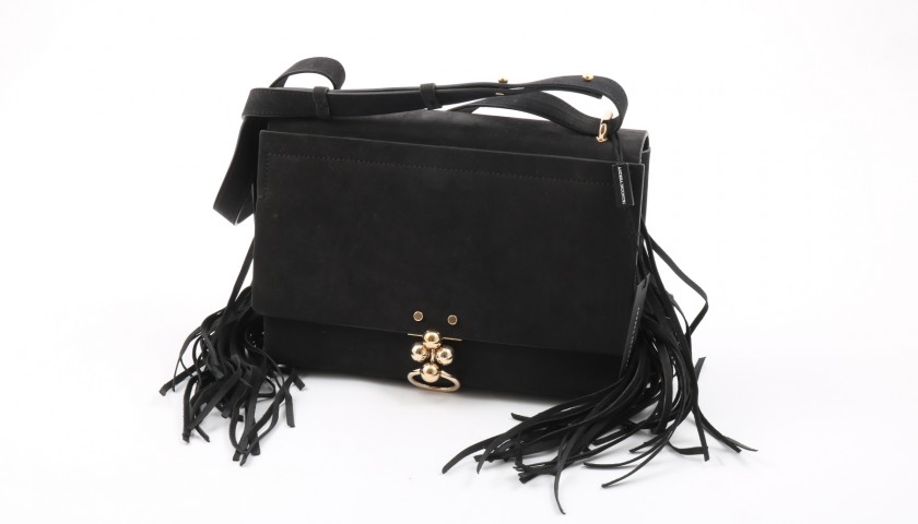 Black Fringed Bag by Andrea Incontri