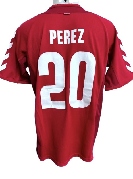 Perez's Match-Worn Shirt, Denmark vs Italy EURO 2004