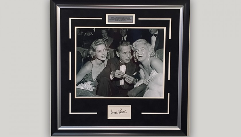Hollywood Legends Photograph Signed by Lauren Bacall