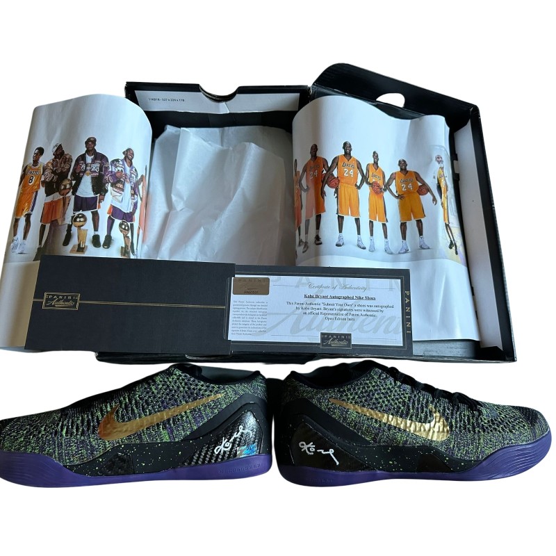 Nike Zoom Kobe IX Shoes - SIgned by Kobe Bryant, Panini COA