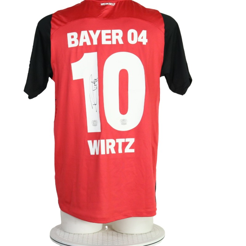 Wirtz's Bayer Leverkusen Signed Match-Worn Shirt, 2024/25
