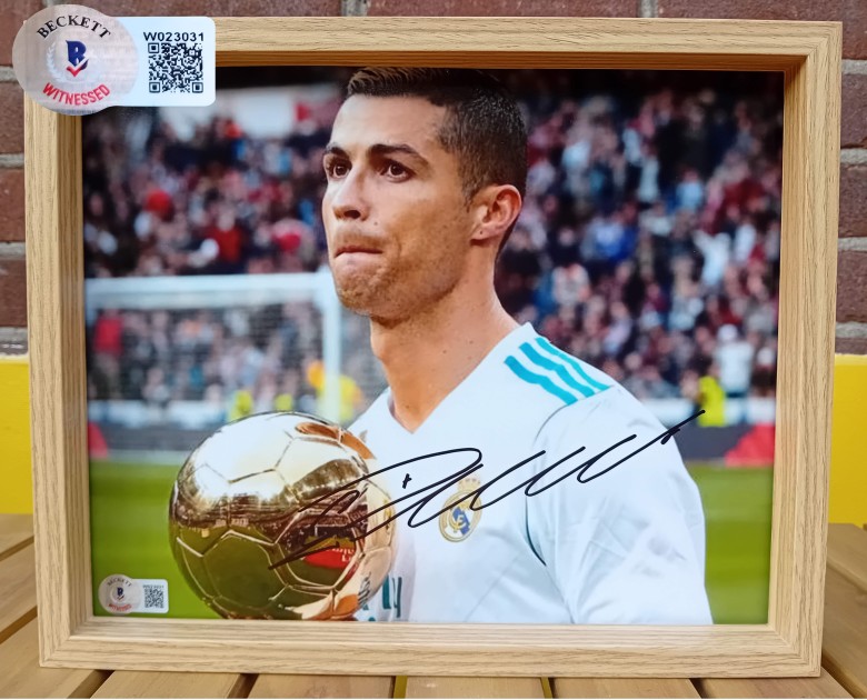 Cristiano Ronaldo's Real Madrid Signed and Framed Picture