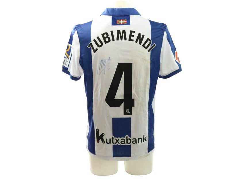 Zubimendi's Signed Unwashed Shirt, Real Sociedad vs Valladolid 2025