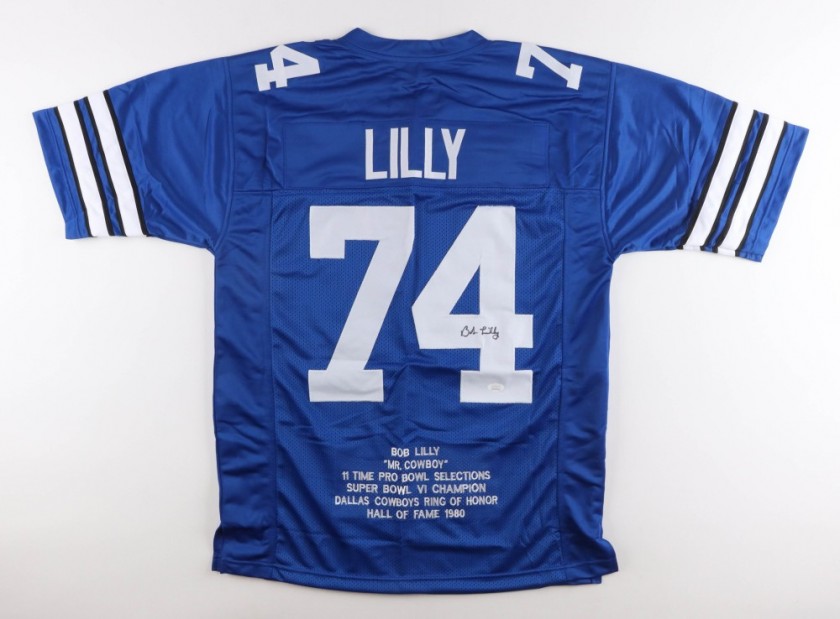 Bob Lilly Signed Cowboys  Jersey
