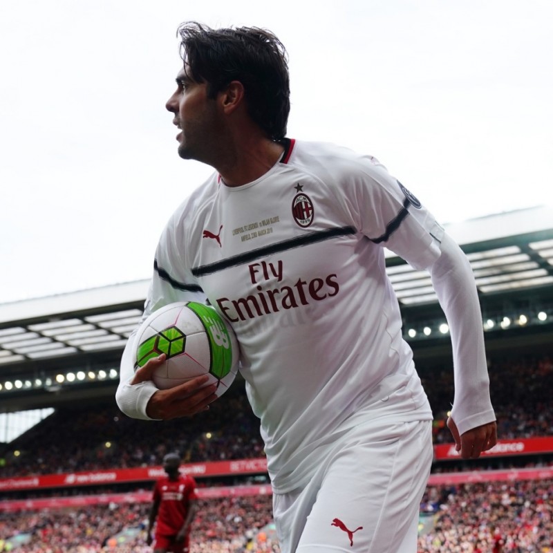 Kakà's Worn and Signed Shirt, Liverpool-AC Milan 2019