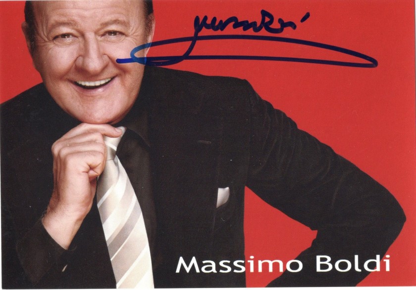 Official Postcard signed by Massimo Boldi