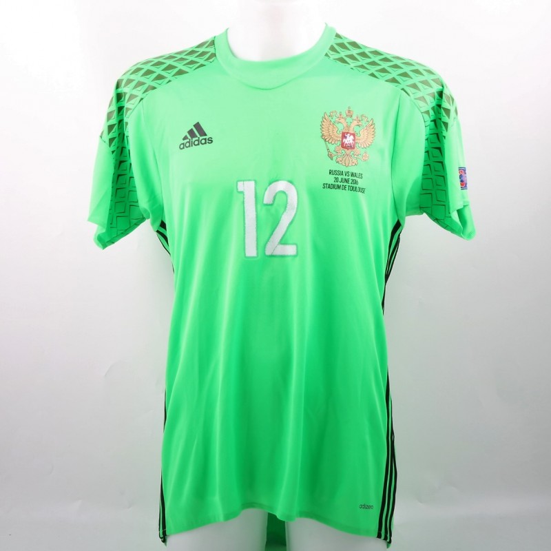 Lodygin Match issued / worn Shirt VS Wales EURO 2016