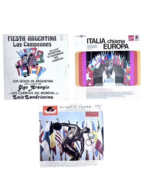 Collection of Three 45 rpm Vinyl Records, 1980s