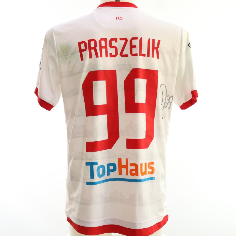 Praszelik's Signed Unwashed Shirt, Sudtirol vs Brescia 2024