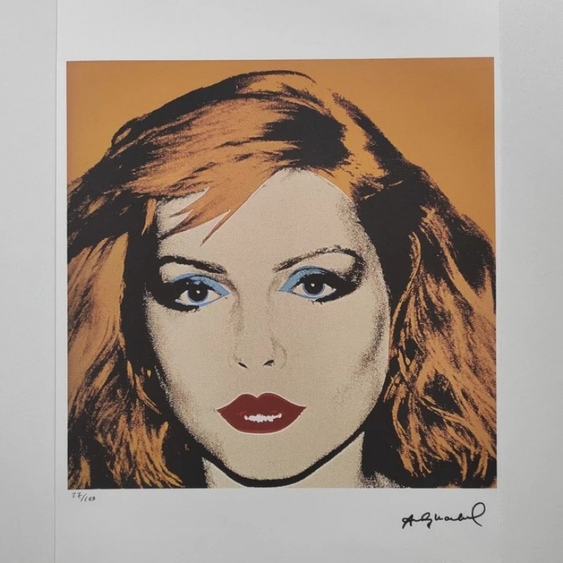 "Debbie Harry (Blondie)" Lithograph Signed by Andy Warhol 