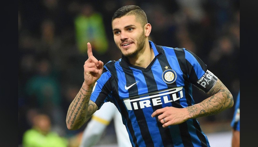 Maglia Ufficiale Icardi Inter, 2015/16 - Autografata - CharityStars