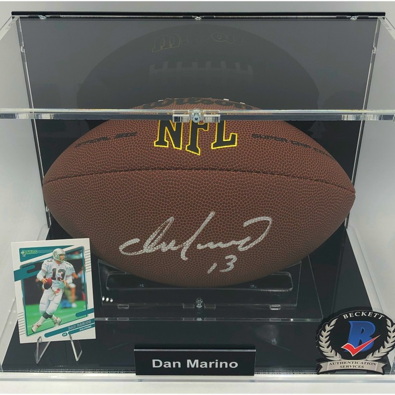 Dan Marino Miami Dolphins Signed Football Display