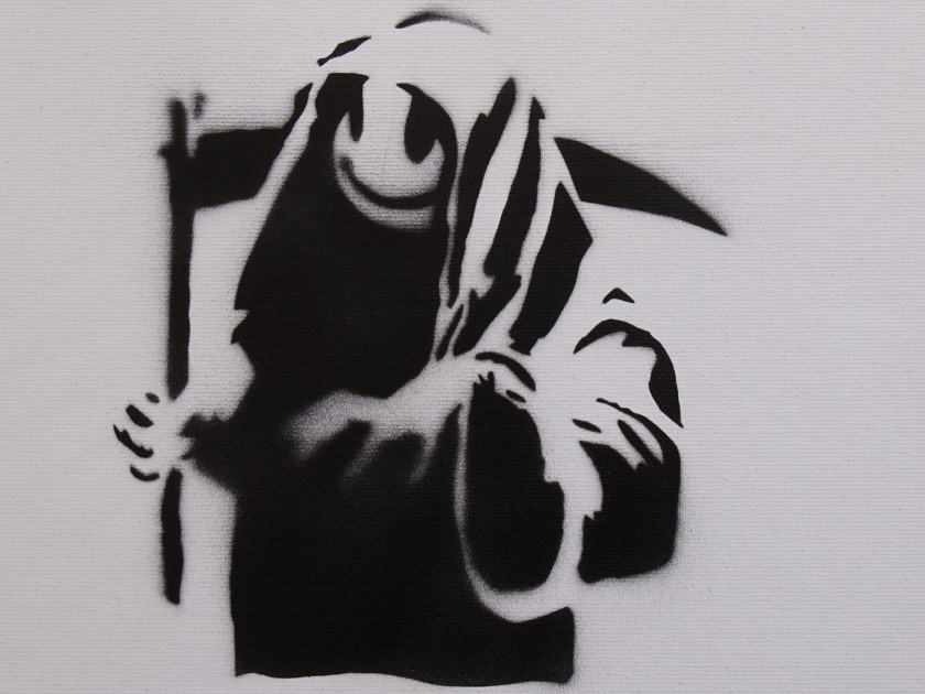 Banksy Dismaland Souvenir Canvass (Attributed)