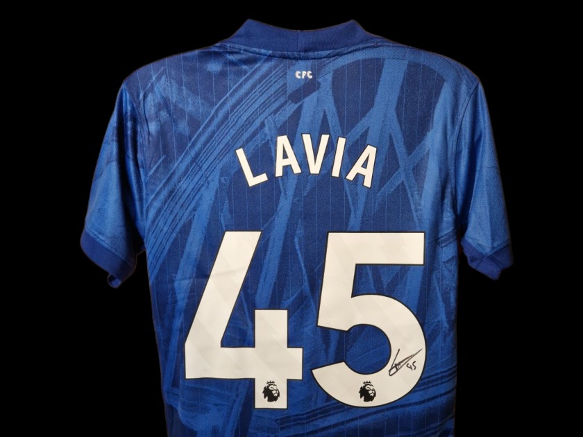 Romeo Lavia Signed Chelsea 2025-26 Home Football Shirt COA