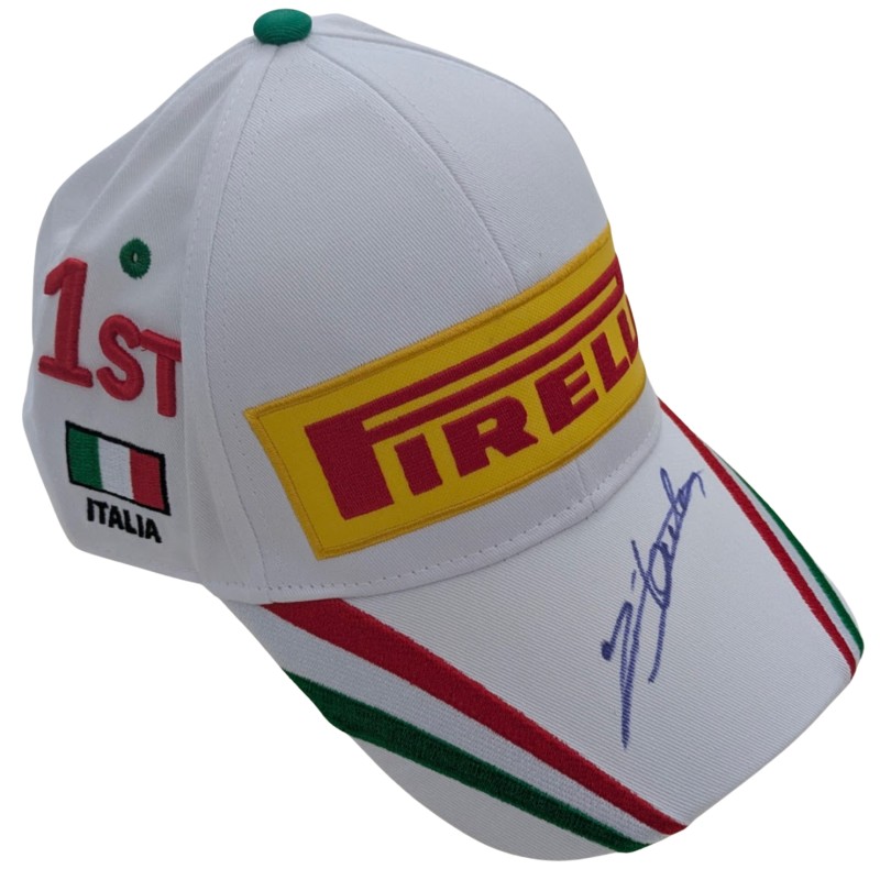 Pirelli Podium 1st Place GP Monza Cap, 2024 - Signed by Charles Leclerc