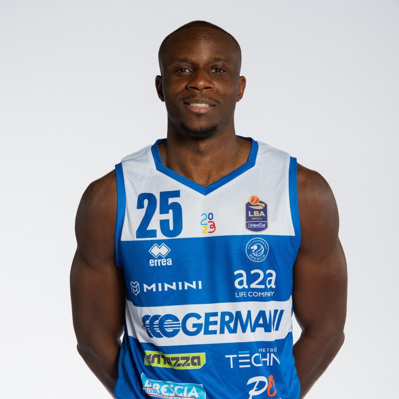 Pallacanestro Brescia Jersey Worn and Signed by David Cournooh – Nickname Day