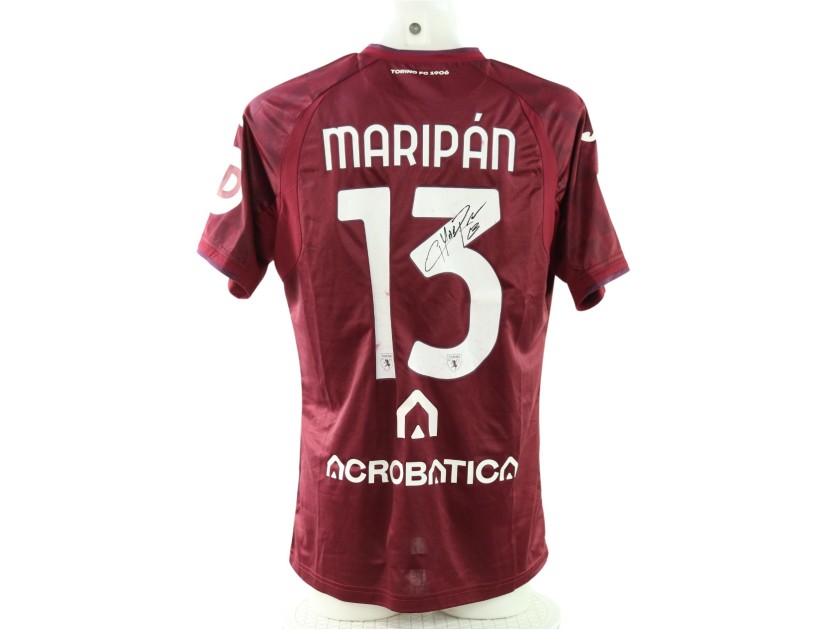 Maripan's Signed Unwashed Shirt, Torino vs Cagliari 2025