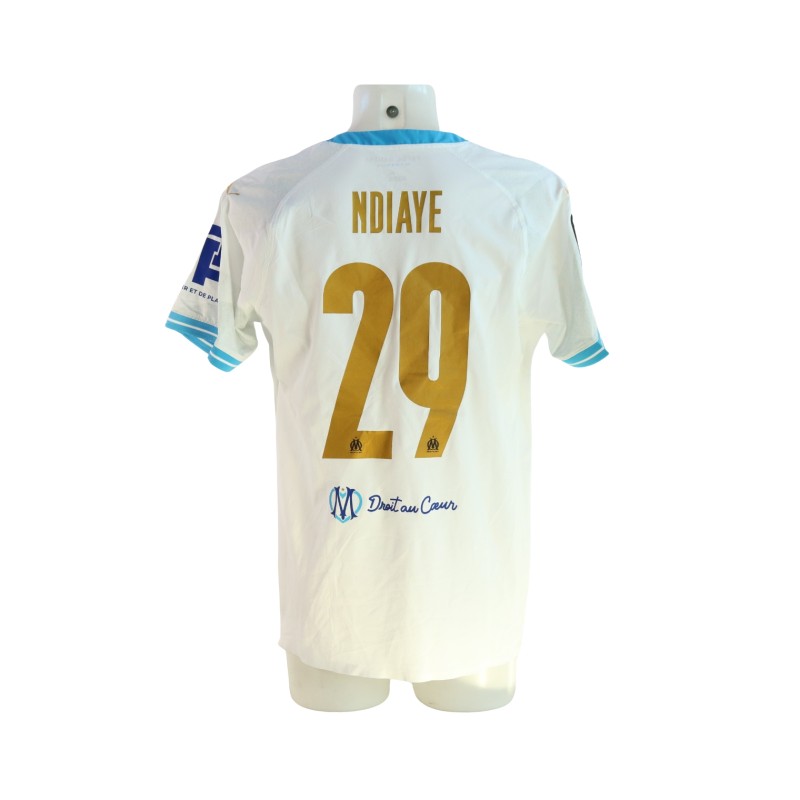 Ndiaye's Olympique Marseille Match-Issued Shirt, Europa League 2023/24