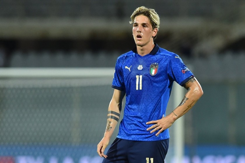 Zaniolo's Match Shirt, Italy-Bosnia 2020 - CharityStars