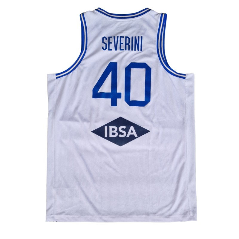 Luca Severini's Italia Basket Worn Jersey