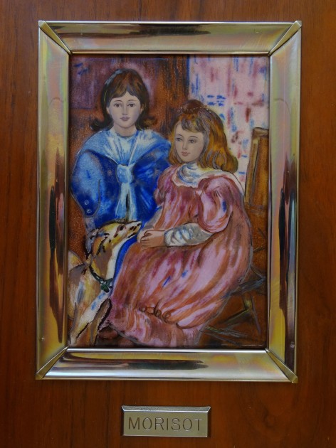 "The Children of Gabriel Thomas" Enamel Work by Berthe Morisot