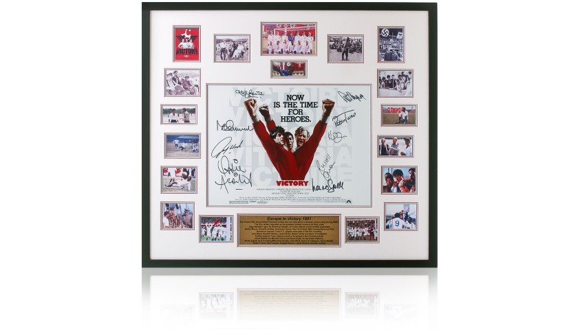 'Escape To Victory' Movie Poster Print Signed by 9