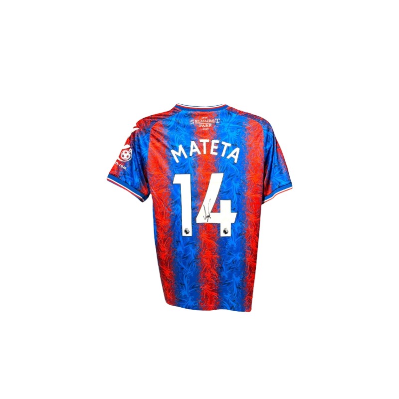 Jean Phillippe Mateta's Crystal Palace 2024/25 Signed Replica Shirt