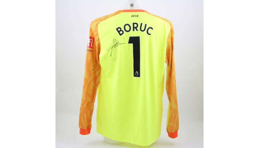 Boruc's AFC Bournemouth Worn and Signed Poppy Shirt