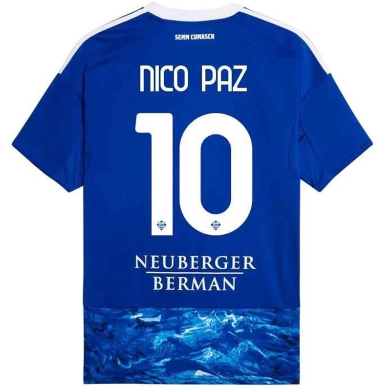 Maglia Como 2025/26 - Autografata con dedica personalizzata del vostro calciatore preferito