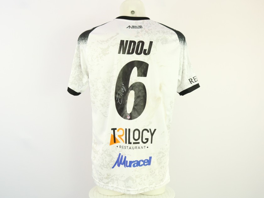 Ndoj's Unwashed Signed Shirt, Turris vs Catania 2024
