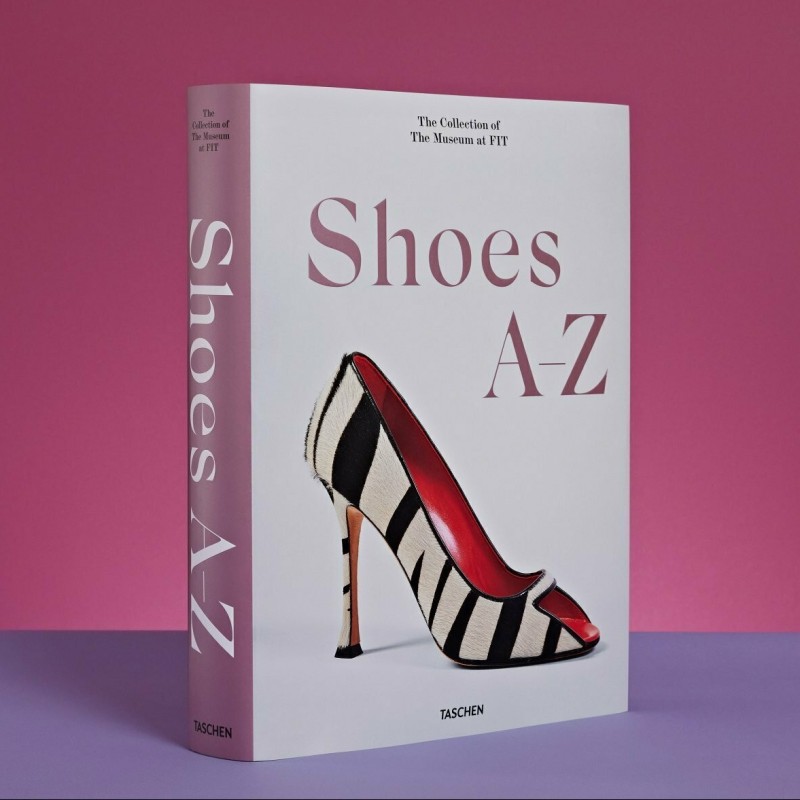 Taschen "Shoes A-Z" book and bookstand