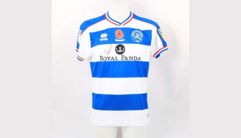 Freeman's Queens Park Rangers Match-Issued Signed Poppy Shirt 