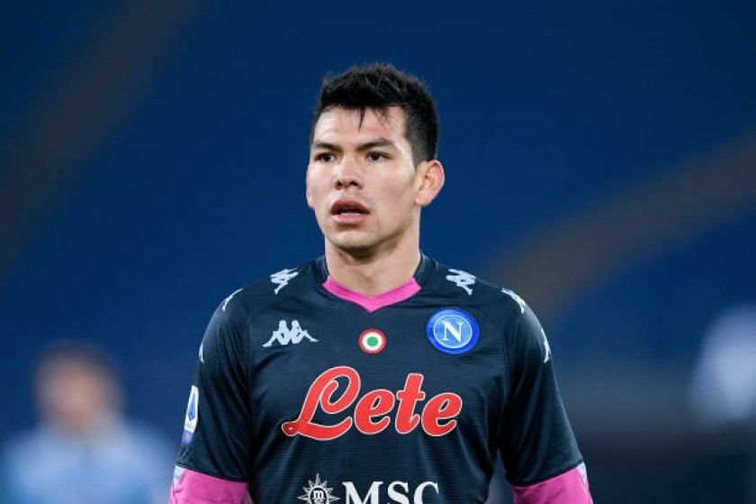 Lozano's Napoli Signed Match Shirt, 2020/21