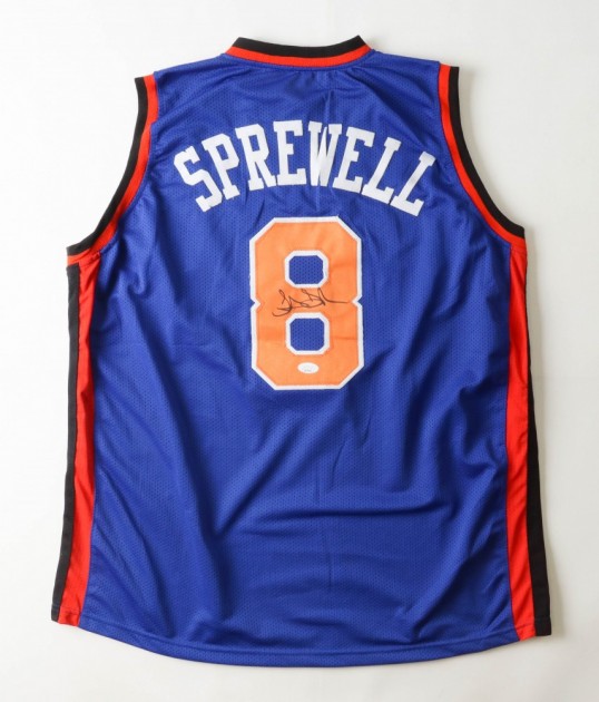 Latrell Sprewell New York Knicks Signed Jersey
