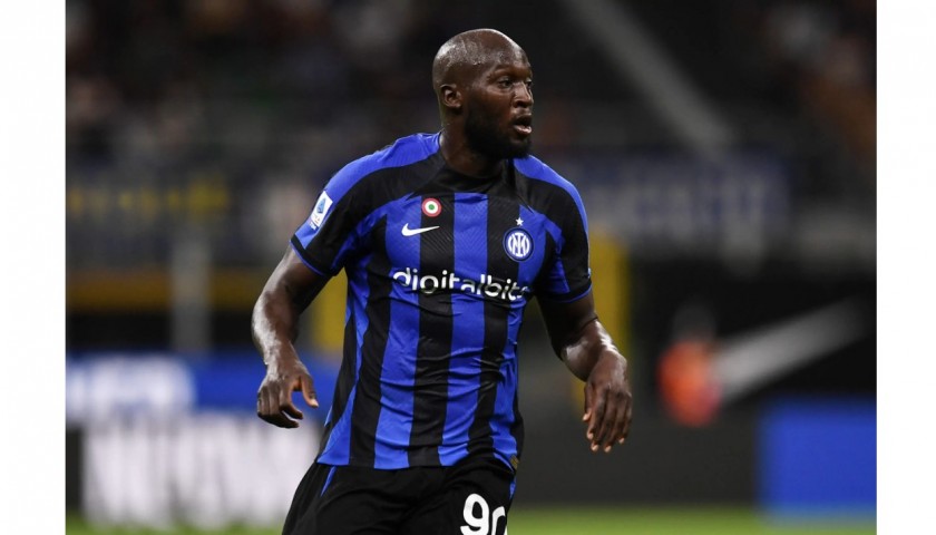 Maglia ufficiale Lukaku Inter, 2022/23 - Autografata