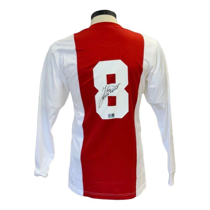 Maglia retrò firmata di Sjaak Swart dell'AFC Ajax 1970