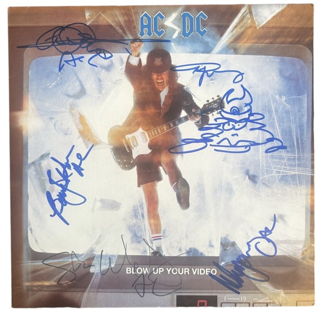 AC/DC Signed 'Blow Up Your Video' Vinyl LP