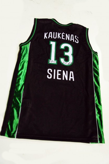 Autographed Rimantas Kaukenas jersey worn to play against Panathinaikos - Euroleague 2008/2009
